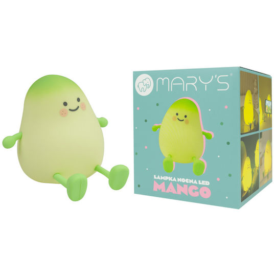 Mary's Led Kids Decorative Lamp Green 12.2x11.1x11.1εκ.