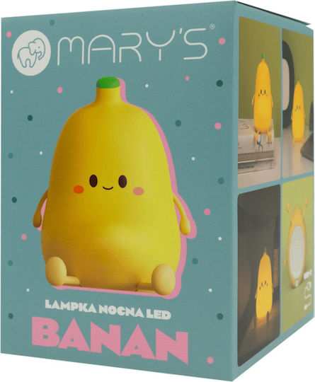 Mary's Led Παιδικό Διακοσμητικό Φωτιστικό Κίτρινο 12.6x11.5x10.2εκ.