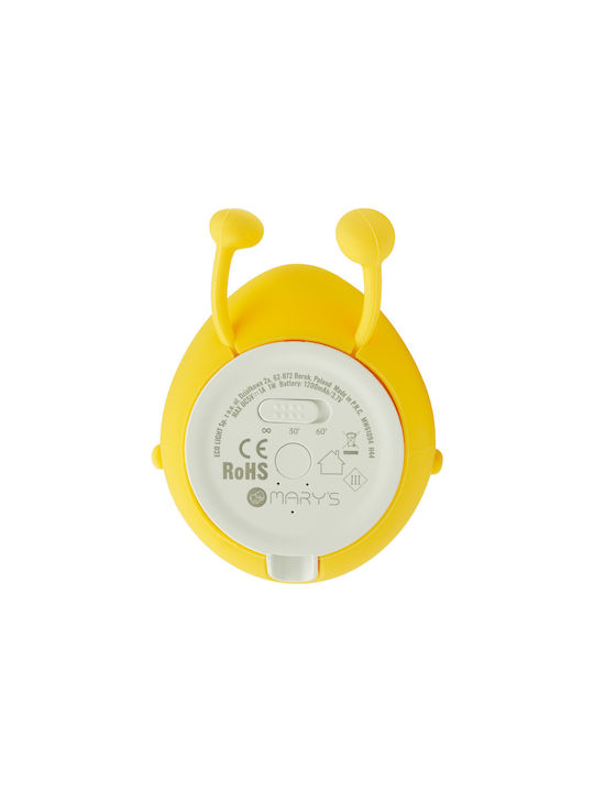 Mary's Led Kids Decorative Lamp Yellow 12.6x11.5x10.2εκ.