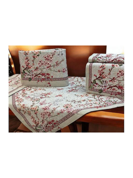 Linea Home Καρέ Τραπεζομάντηλο Σετ 5τμχ Sonora Πολύχρωμο