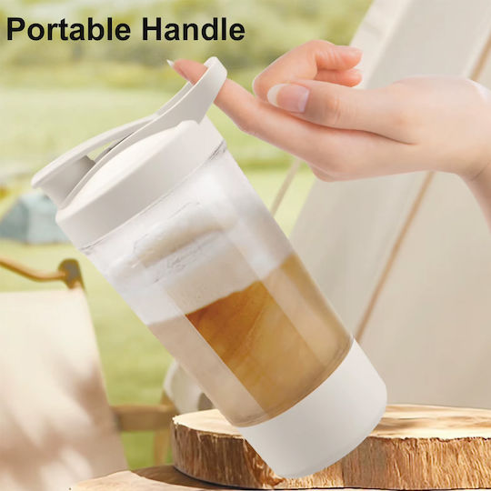 Multifunctional Automatic Coffee Mixing Cup Electric Shaker 400ml White