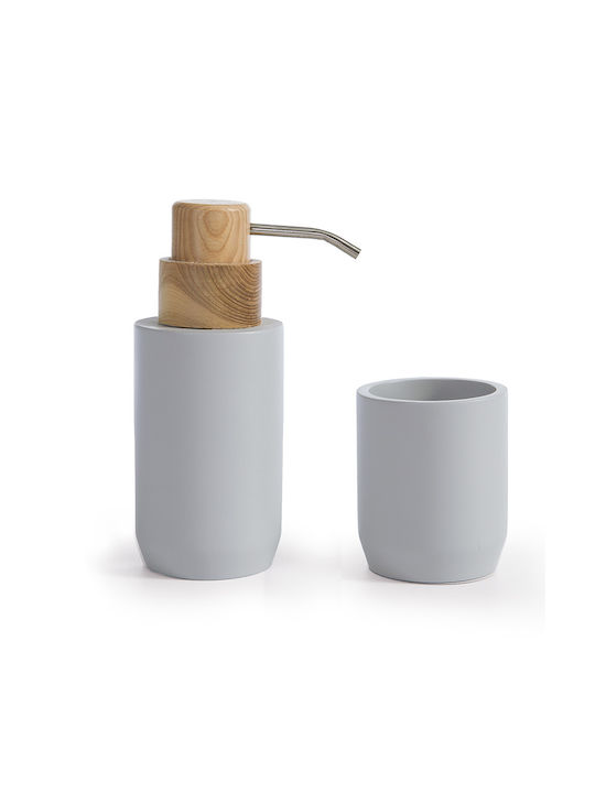 Δοχείο Κρεμοσάπουνου Nef-nef Homeware Feran Grey 7,5x12,5