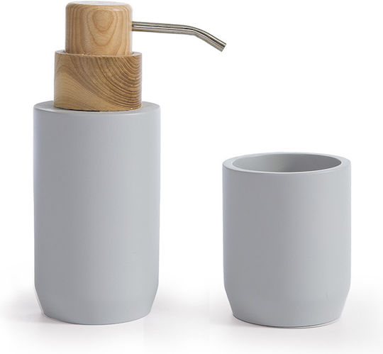 Δοχείο Κρεμοσάπουνου Nef-nef Homeware Feran Grey 7,5x12,5