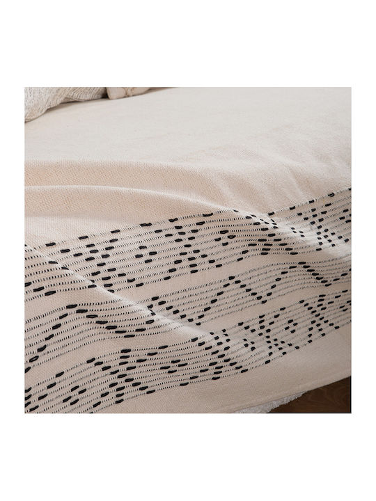 Nef-Nef Homeware Create Ριχτάρι Πολυθρόνας 180x180εκ. Εκρού