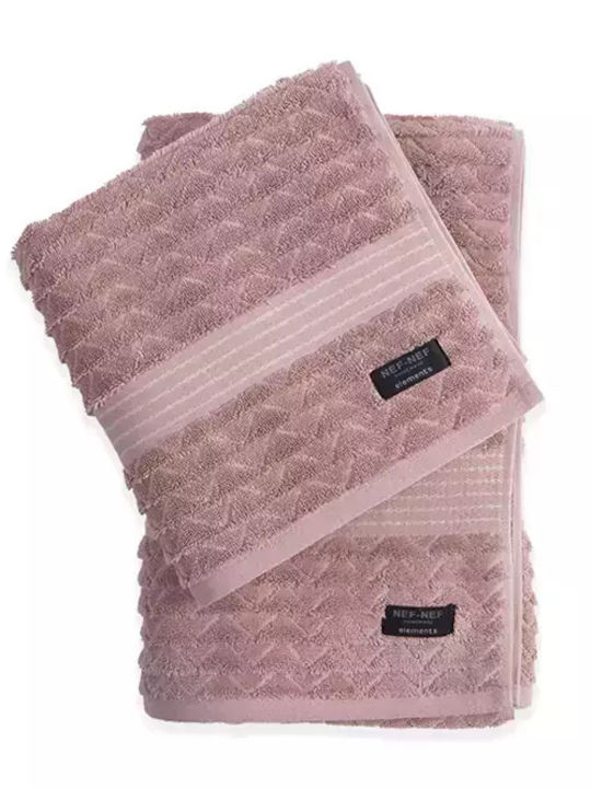 Кърпа за лице Nef-nef Homeware Elements-elgyn 50x100 розова