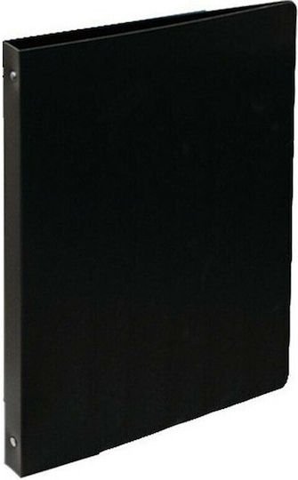 Black Red Clipboard with 4 Rings for Paper A4 Black 1pcs