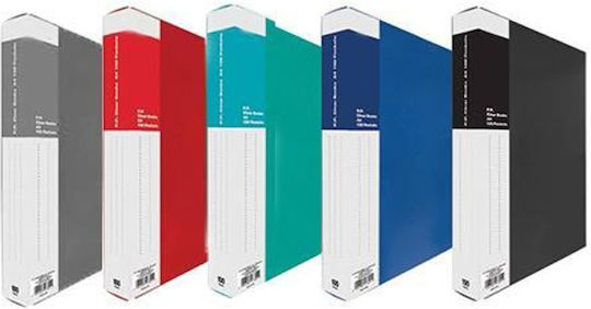 Next Clipboard Flexible with 80 plastic sleeves Slides for Paper A4 (Μiscellaneous colours) 1pcs