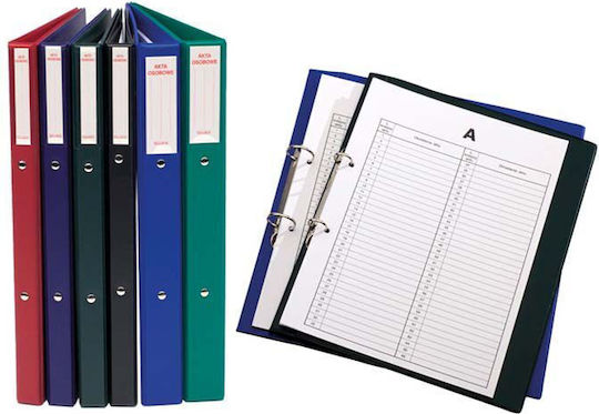 Biurfol Clipboard with 2 Rings Conference for Paper A4 Blue 1pcs