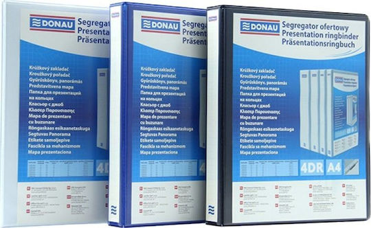 Donau Binder 4 Rings A4 44mm White