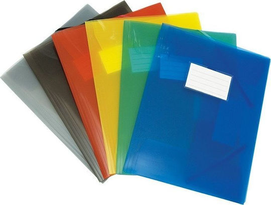 Donau Folder Elastic Pp A4 480 Micron 3 Flaps Red Semi-transparent