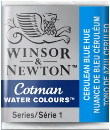 Winsor & Newton Water Colour Half Pan 139 Cerulean Blue Hue Winsor Newton Cotman Νερομπογιά Μπλε
