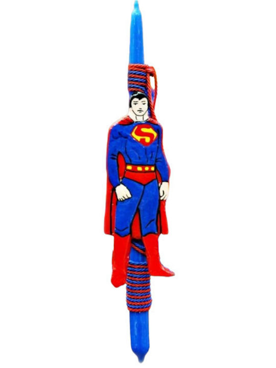 Easter Candle Superman Round Handmade Super Human