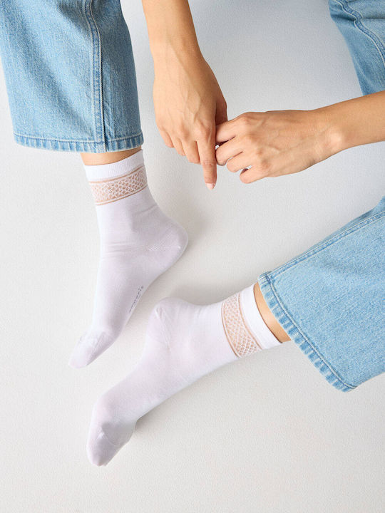 Tamaris Γυναικείες Κάλτσες Light Grey/white 2Pack