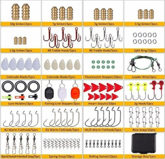 Set de accesorii de pescuit Case 128 31803