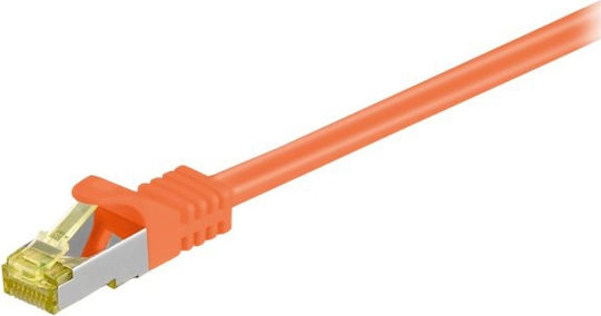 Goobay S/FTP Cat.7 Ethernet Network Cable 0.5m Orange