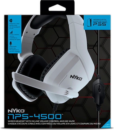 NYKO NP5-4500 Căști Gaming Over Ear Cu Conectivitate 3,5 Mm Gri Pentru PC PS4 PS5 XBOX