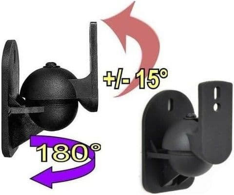 Brateck Speaker Stands in Black Color