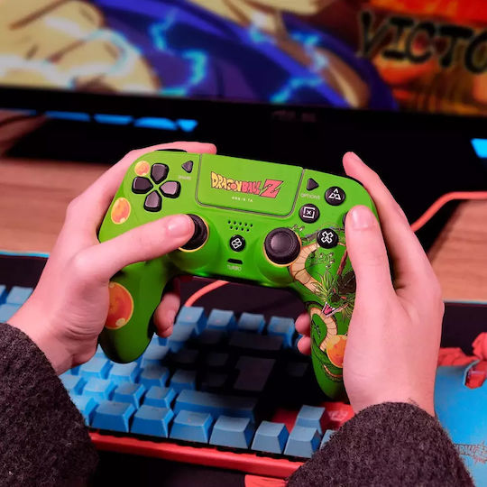 FR-TEC Dragon Ball Ασύρματο Gamepad για PC / PS4 Πράσινο