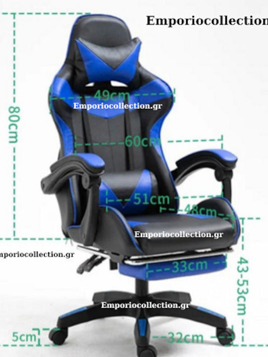 GMC-PURPLE Gaming Chair with Footstool Purple
