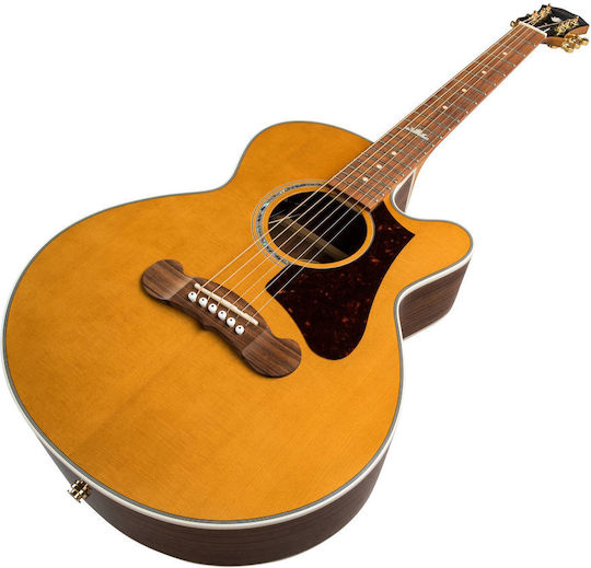 Epiphone Ακουστική Κιθάρα J-200 EC Studio Parlor Cutaway Natural
