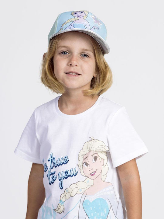 Bluza Pentru Copii Cu Mâneci Scurte Albă