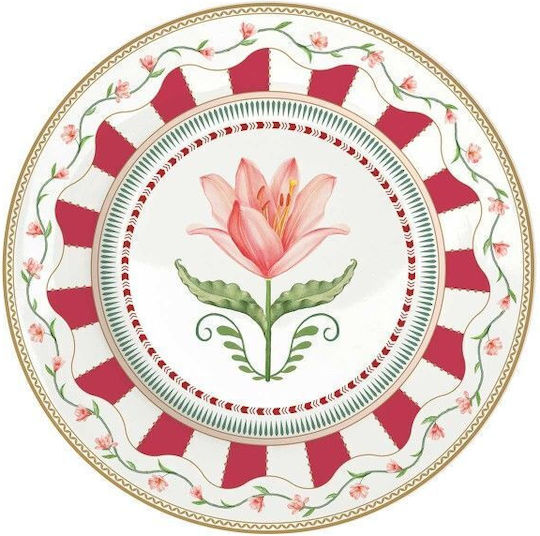 Marva Plate Desert made of Porcelain Red 19cm Marva Plate Desert made of Porcelain Red 19cm