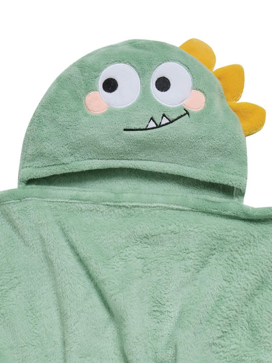 Das Home Baby Kapuzen-Poncho mit Kapuzen 4943 Grüne 70x90cm