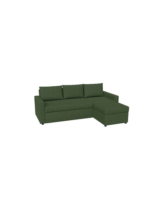 Concept Corner Couch Bed with Reversible Angle and Storage Space Cypress 218x153x80 cm