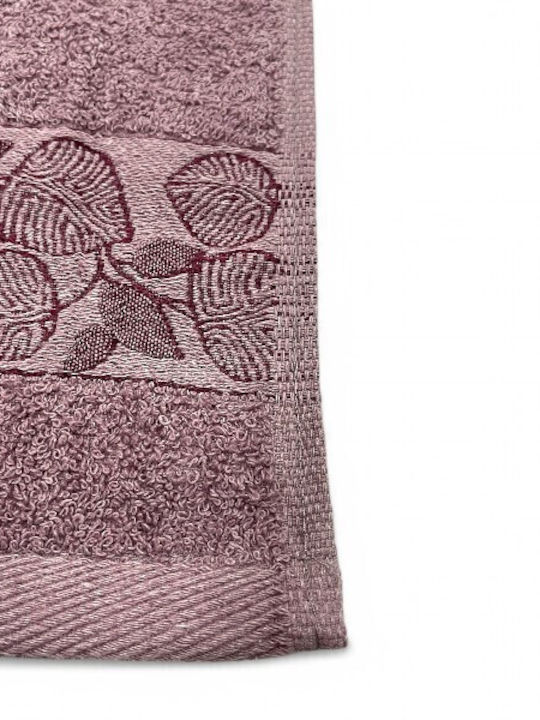 To megalo pazari Facecloth 50x90cm Purple (tmp-4133) Weight 400gr/m²