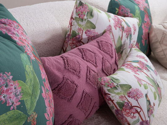 Nef-Nef Homeware Μαξιλάρι Καναπέ Dream από 100% Βαμβάκι Πράσινο 50x50εκ.