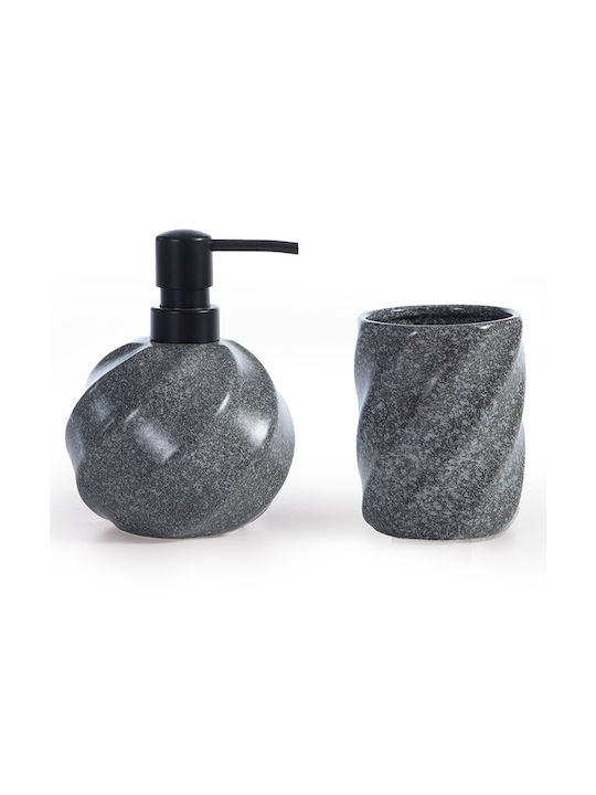 Nef-Nef Homeware Ποτηροθήκη Κεραμική Γκρι