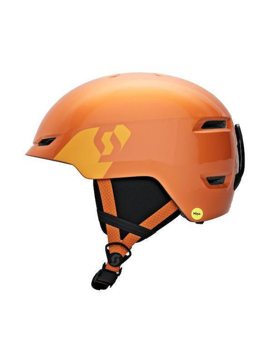 Scott Παιδικό Κράνος για Σκι & Snowboard σε Πορτοκαλί Χρώμα