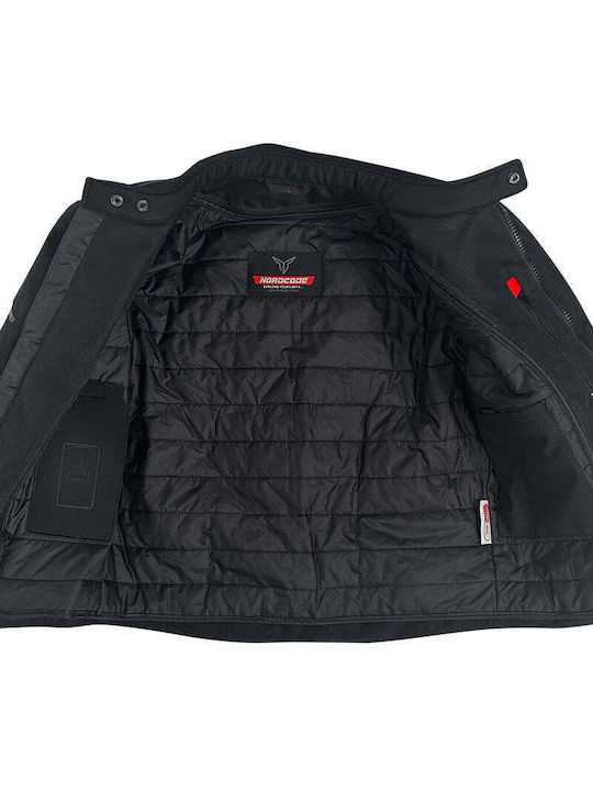 Nordcode Misano Oversize Bărbătesc Geacă de motocicletă 4 Sezoane Waterproof Negru