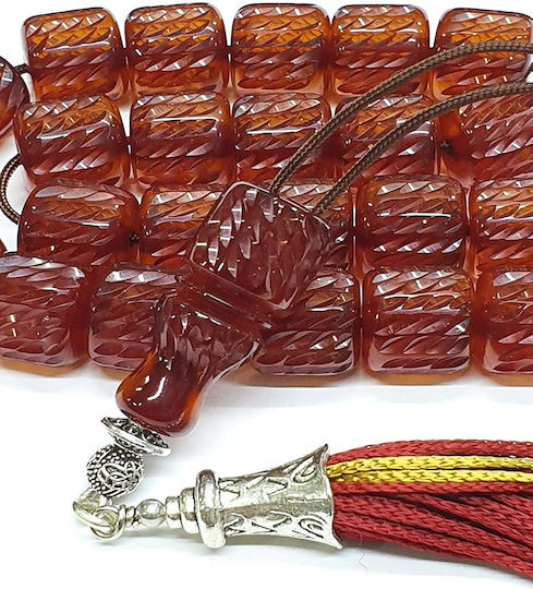 Roloi Komboloi Graven Mastic Worry Beads Honey 37cm