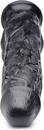 XR Dildo με Όρχεις και Βεντούζα Μαύρο 43cm