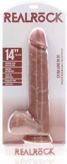 Shots Ρεαλιστικό Dildo με Όρχεις και Βεντούζα 16cm
