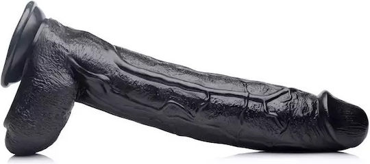 XR Dildo με Όρχεις και Βεντούζα Μαύρο 43cm
