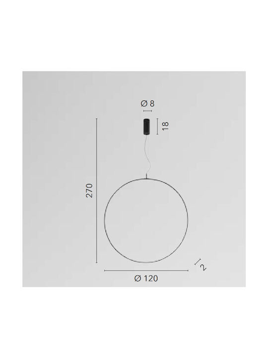 Fan Europe Toorx Ceiling Light Black LED with Cold White Light 100x100cm