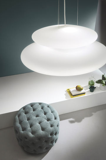 Ondaluce Pendant Light White 60cm