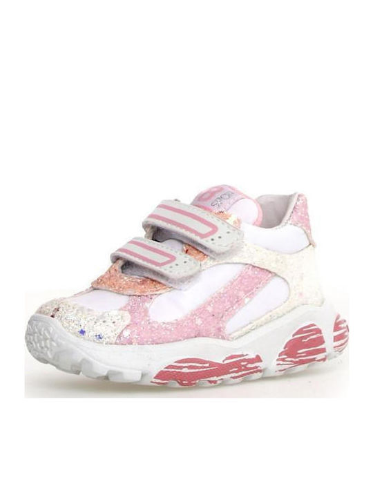 Kids Sneakers with Scratch White