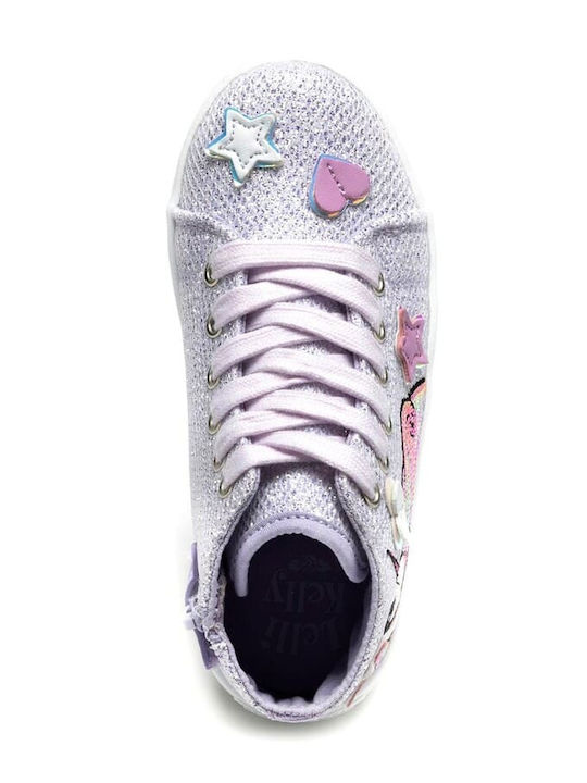 Unicorn Kids Sneakers High Pink