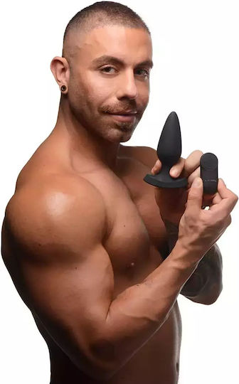 XR Anal Plug mit kabelloser Funktion und Vibration Groß Schwarz