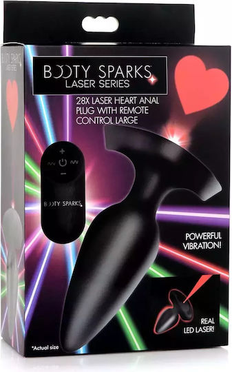 XR Anal Plug mit kabelloser Funktion und Vibration Groß Schwarz