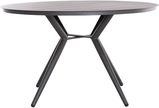 Трапезна Higer Стабилна 126x126x75бр Сив