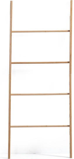 Nef-Nef Homeware Σκάλα Μπάνιου Μονή Επιτοίχια ​57.2x4.2cm Ασημί