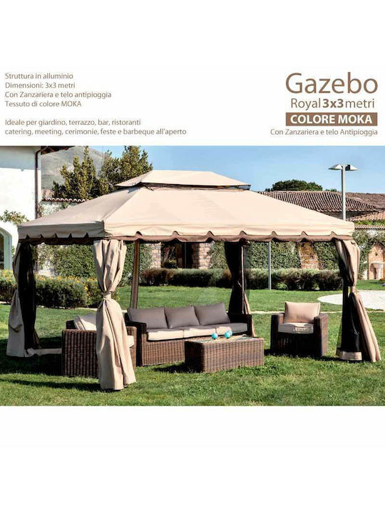 Bakaji Gazebo Garden 3x3m