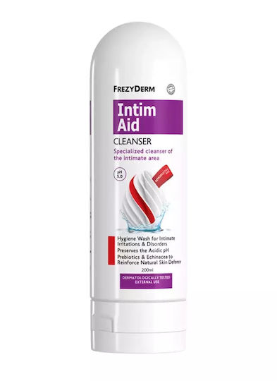 Frezyderm Intim Aid pH 5 Intimate Area Cleansing Liquid with Probiotics & Echinacea 200ml