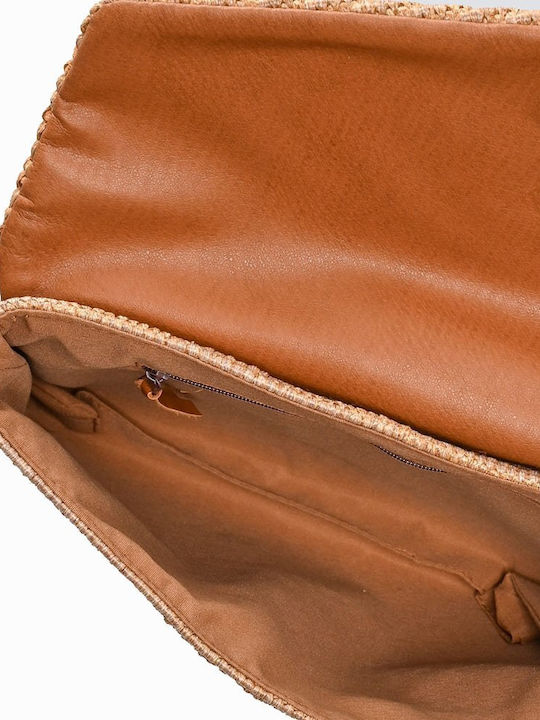 Stroh Damenumschlag Beige