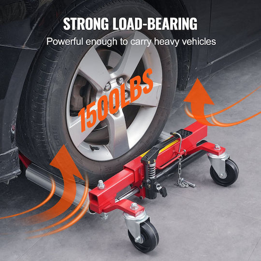 Vevor Wheel Dolly Heavy Duty Vehicle Positioning Tire Jack Car Lifter 1500 Lbs