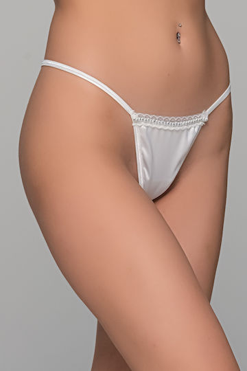 Milena by Paris Γυναικείο Sexy String Λευκό